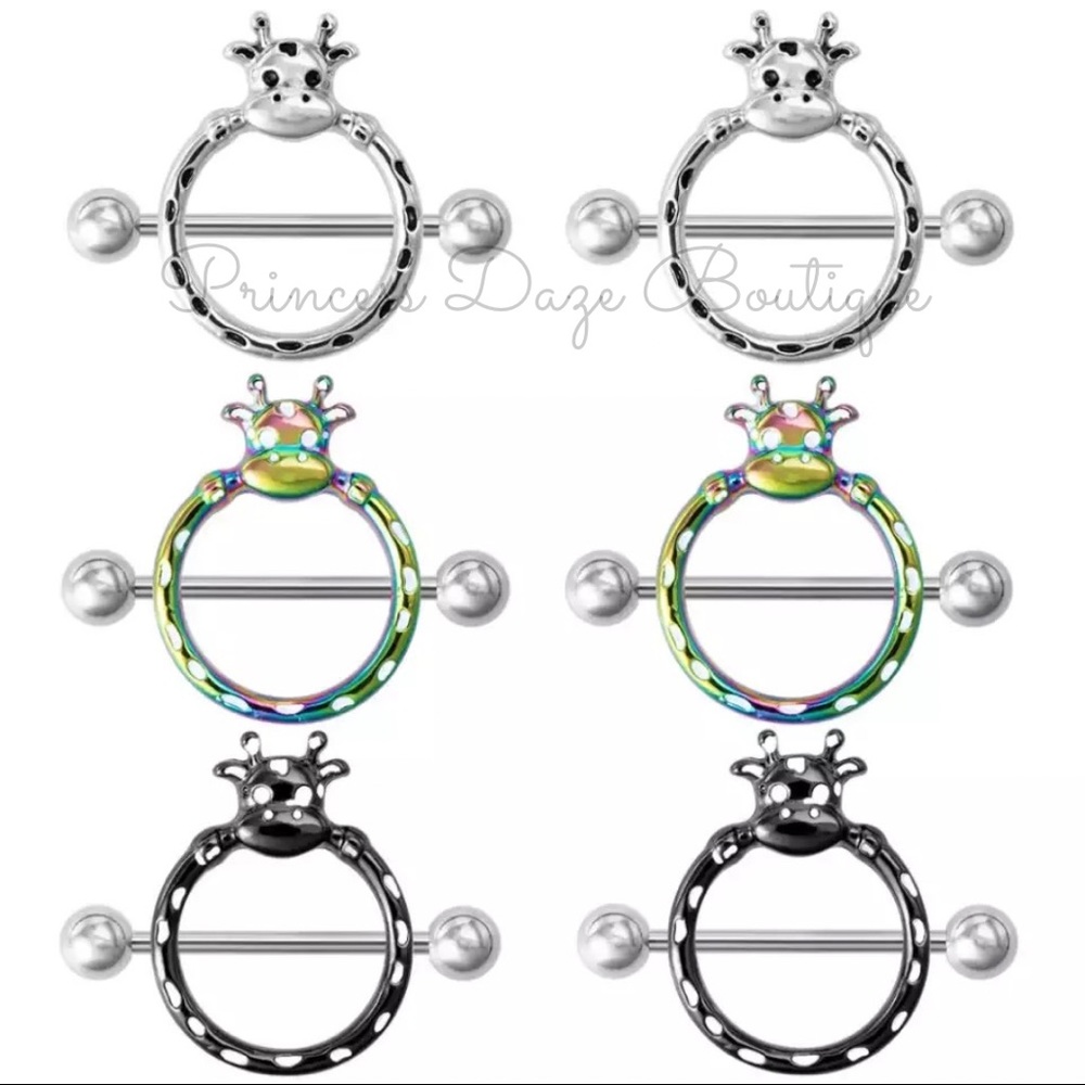 Cow Nipple Ring Sets